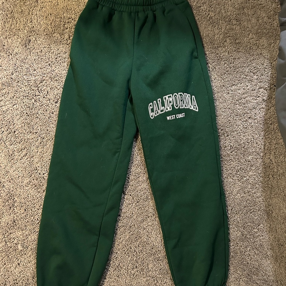Green Kids Sweatpants